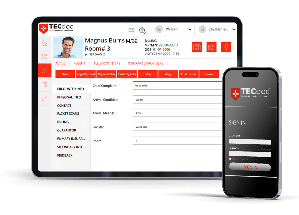 Mock-TecDoc-Tablet-and-Phone TECdoc Scribe representation on tablet and phone